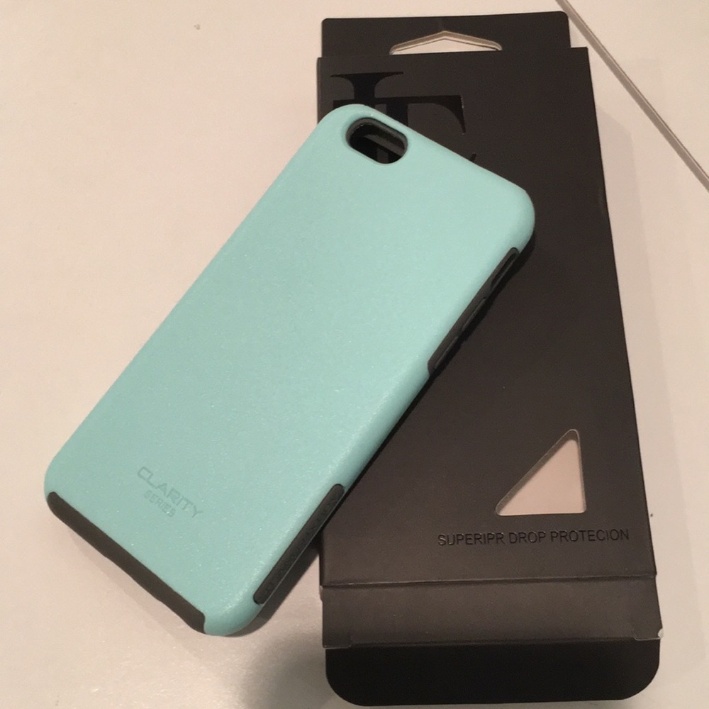 iPhone 6/6s phone case (mint and gray)